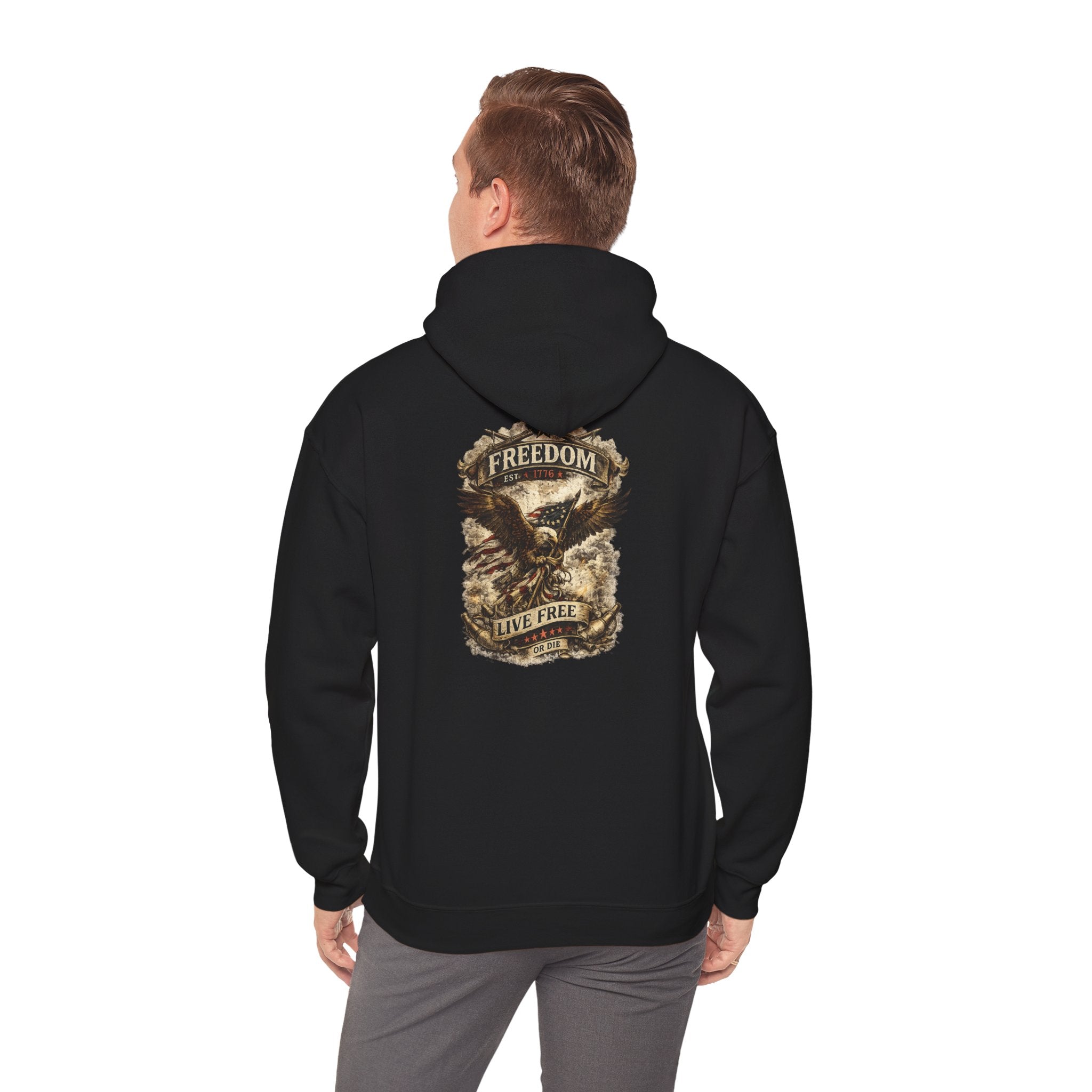 RAW Freedom Hoodie — Patriotic Pullover